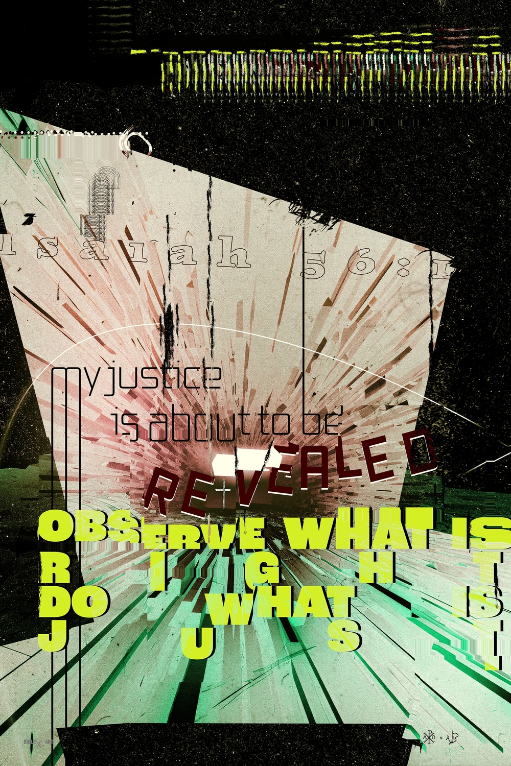 A design inspired by Isaiah 56:1, illustrating the call to righteousness and justice, the nearness of God’s salvation, and His faithfulness in fulfilling His promises.