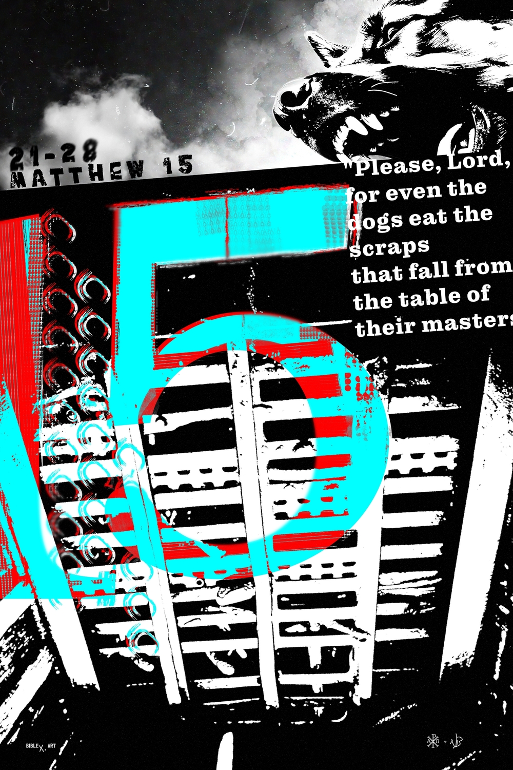 A design inspired by Matthew 15:21-28, illustrating the faith and persistence of the Canaanite woman, Jesus’ mercy, and the inclusion of all people in God’s plan of salvation.