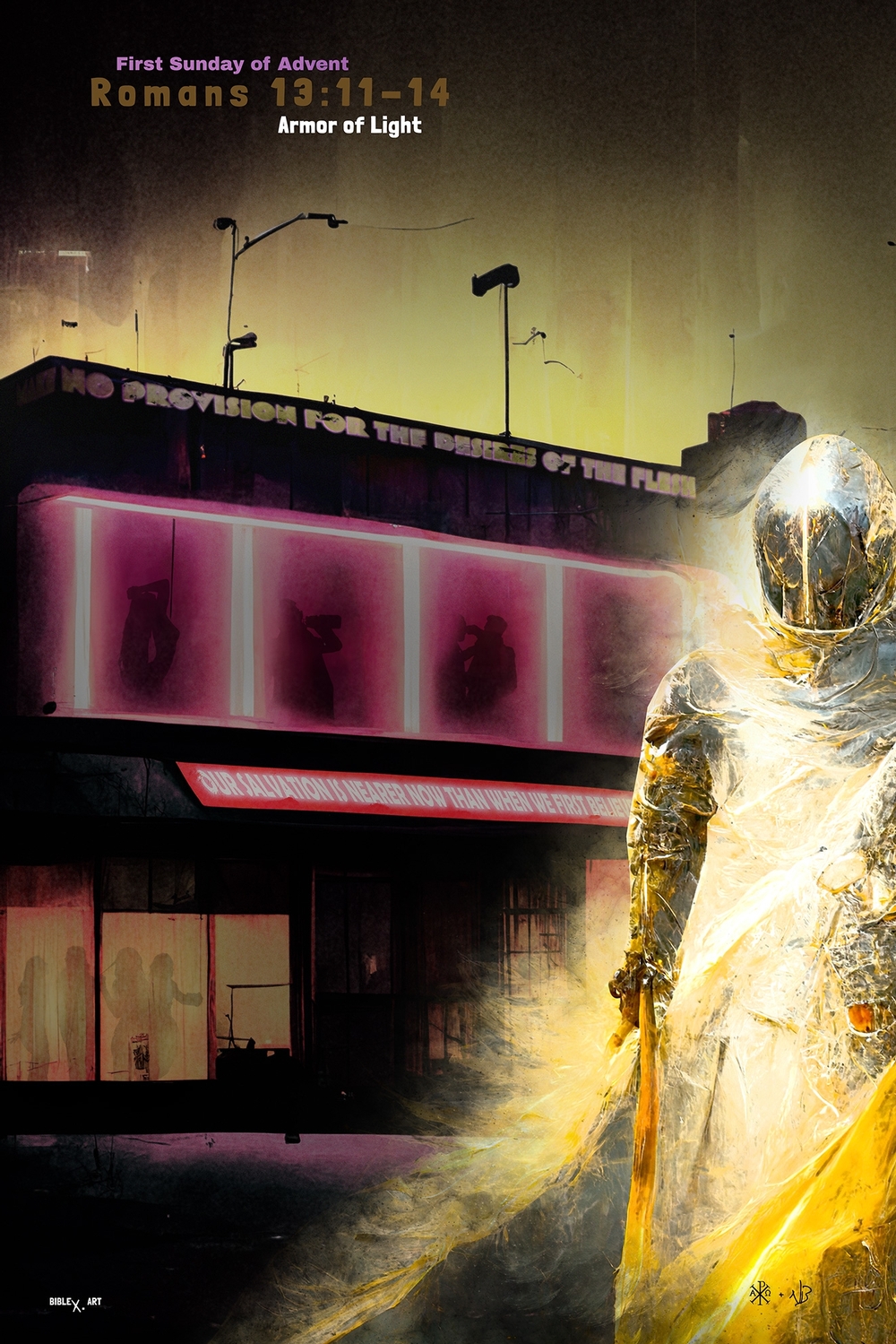 Visualizes Paul’s call to spiritual readiness in Romans 13:11-14.